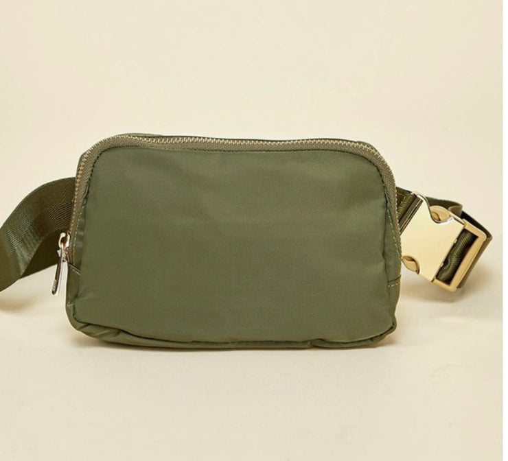 Keep It Moving Belt Bag: Olive