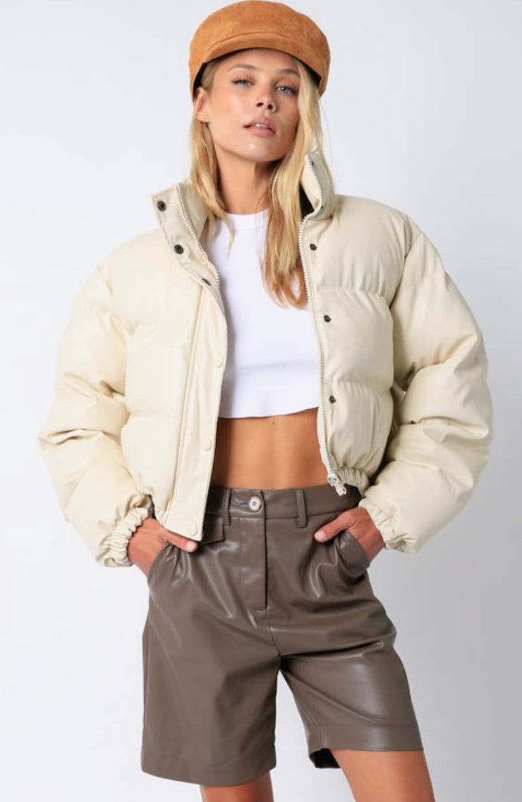 Women's Aurora Crop Sheepskin Jacket With Fox – LeatherKloset